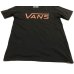 画像5: ”希少”　VANS VネックロゴTシャツ　ブラック/オレンジ　M