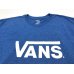 画像4: VANS Logo Tee　バンズ ロゴ Tシャツ　ブルー　L　メキシコ製