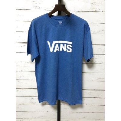 画像1: VANS Logo Tee　バンズ ロゴ Tシャツ　ブルー　L　メキシコ製