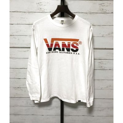 画像1: VANS Classic Logo Rainbow print Long Sleeve T-shirts　バンズ クラシックロゴ レインボープリント ロンT　L