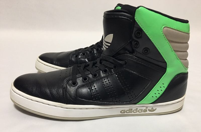 アディダス オリジナルス Adidas ハイカットスニーカー 黒緑 コレbox