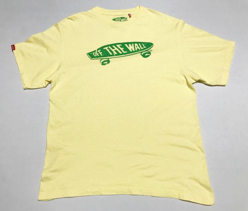 Vans Logo Tee バンズ ロゴ Tシャツ イエロー グリーン Xl コレbox