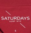 画像4: サタデーズサーフニューヨーク　Saturdays Surf NYC　胸ロゴ　Tシャツ　赤　S (4)