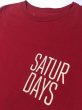 画像3: サタデーズサーフニューヨーク　Saturdays Surf NYC　胸ロゴ　Tシャツ　赤　S (3)