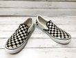 画像1: VANS SLIP-ON バンズ　スリッポン　チェッカーフラッグ　黒/白　 (1)