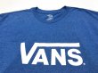 画像4: VANS Logo Tee　バンズ ロゴ Tシャツ　ブルー　L　メキシコ製 (4)