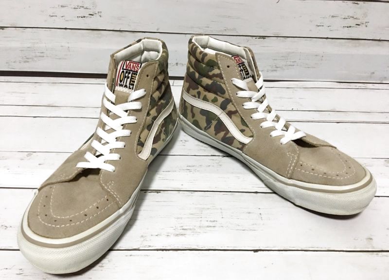 希少【90s VANS】SK8-Hi バンズ スケートハイ 迷彩 スニーカー ...