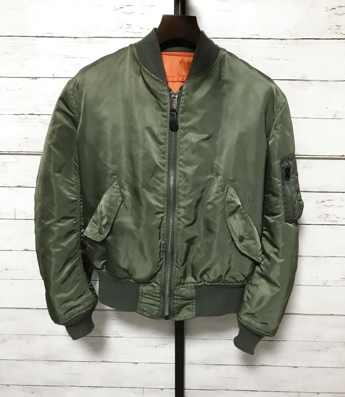 アルファ MA-1 フライトジャケット ALPHA INDUSTRIES USA製 カーキ S